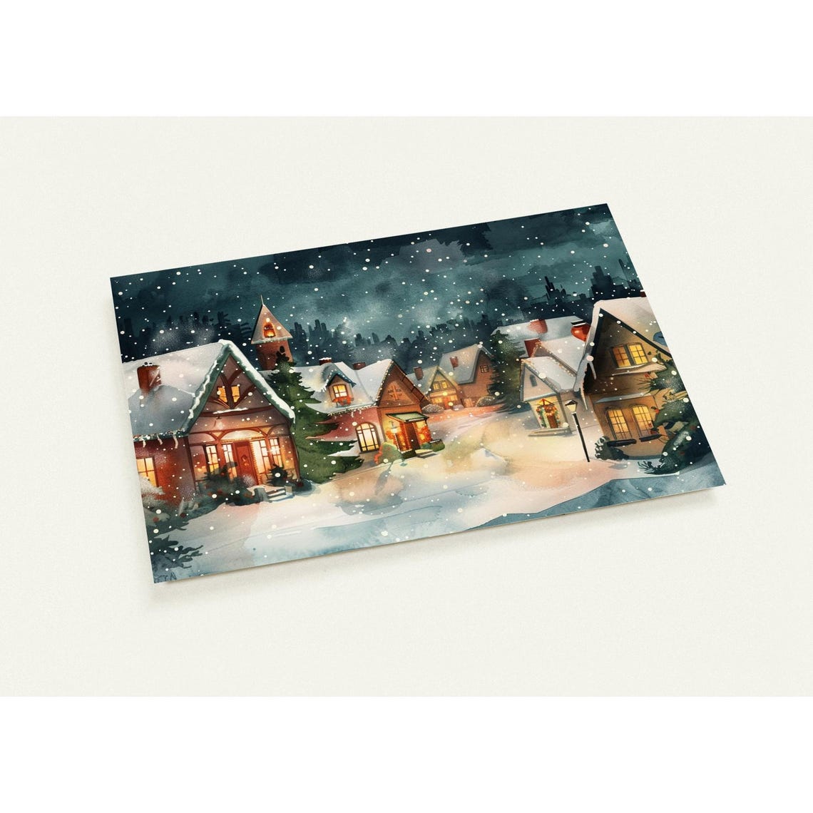 Christmas Postcard Pack Elegant Holiday Greetings Set Of 10
