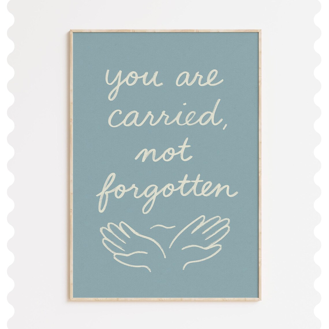 Carried Not Forgotten Print Christian Bible Verse Art