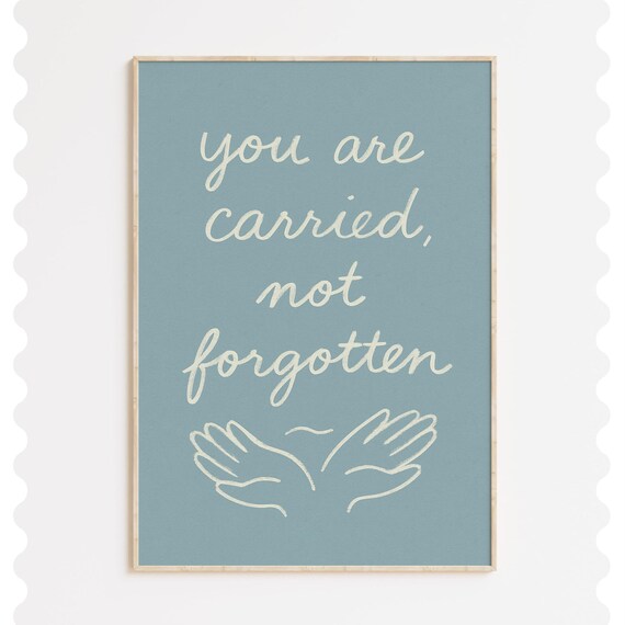 Carried Not Forgotten Print Christian Bible Verse Art