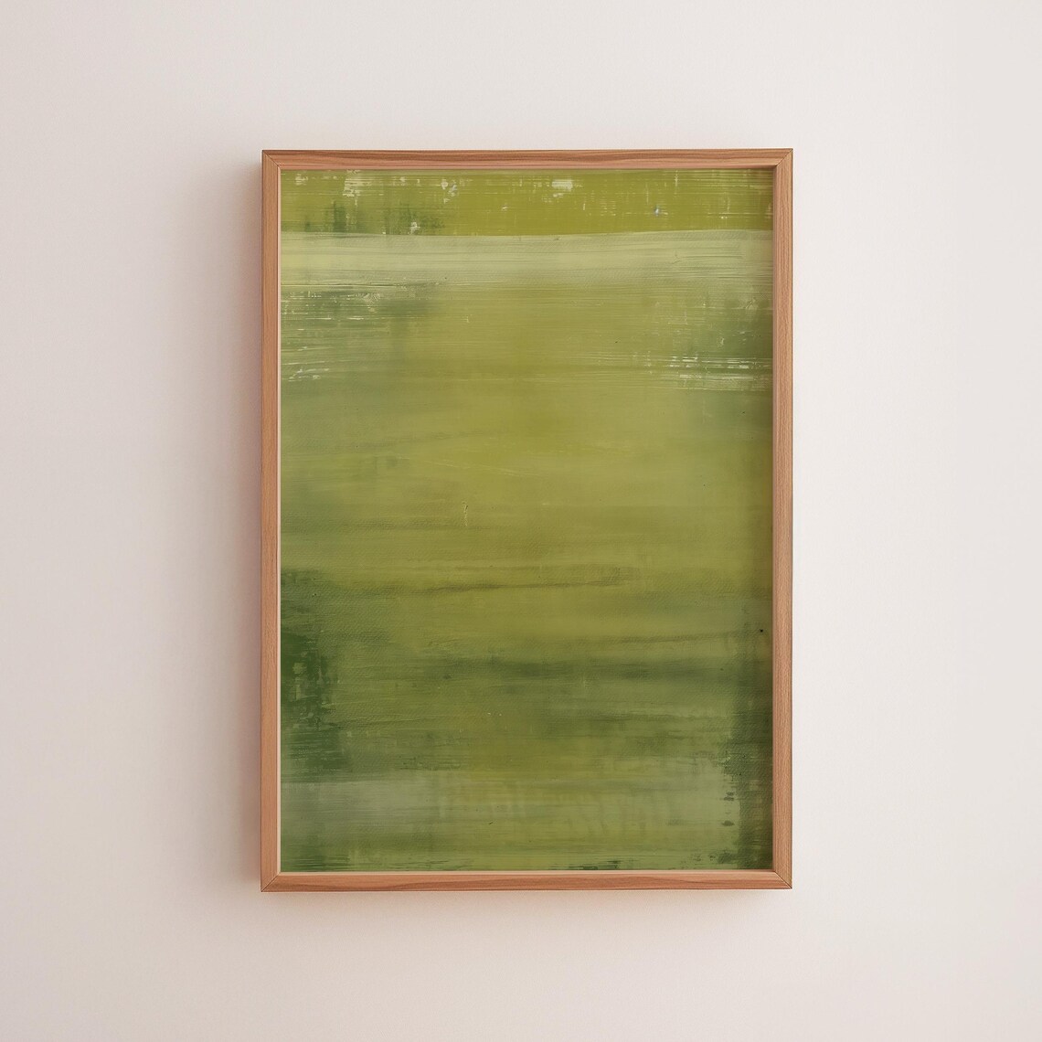 Green Abstract Wall Art Earthy Rustic Decor Modern Minimalist Painting Artwork Contemporary Home Style 244