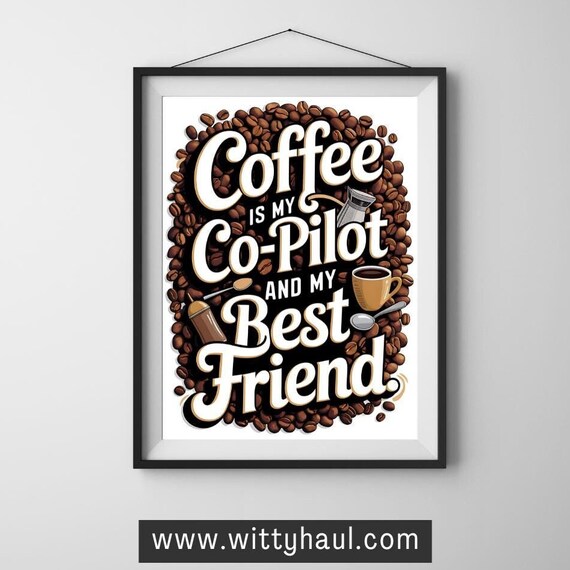 Coffee Art Print Minimalist Coffee Poster Coffee Wall Art Coffee Bar Print Coffee Poster Coffee Lover Gift Kitchen Print Art