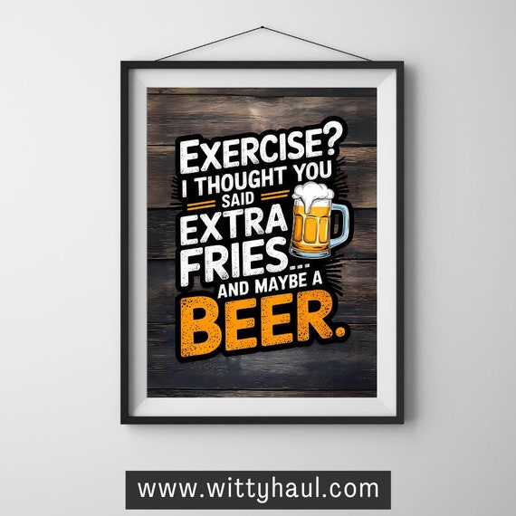 Beer Wall Art Beer Humour Beer Prints Beer Decor Beer Art Print Beer Poster Beer Gift Beer Lover Beer Room Funny Beer Jokes Puns