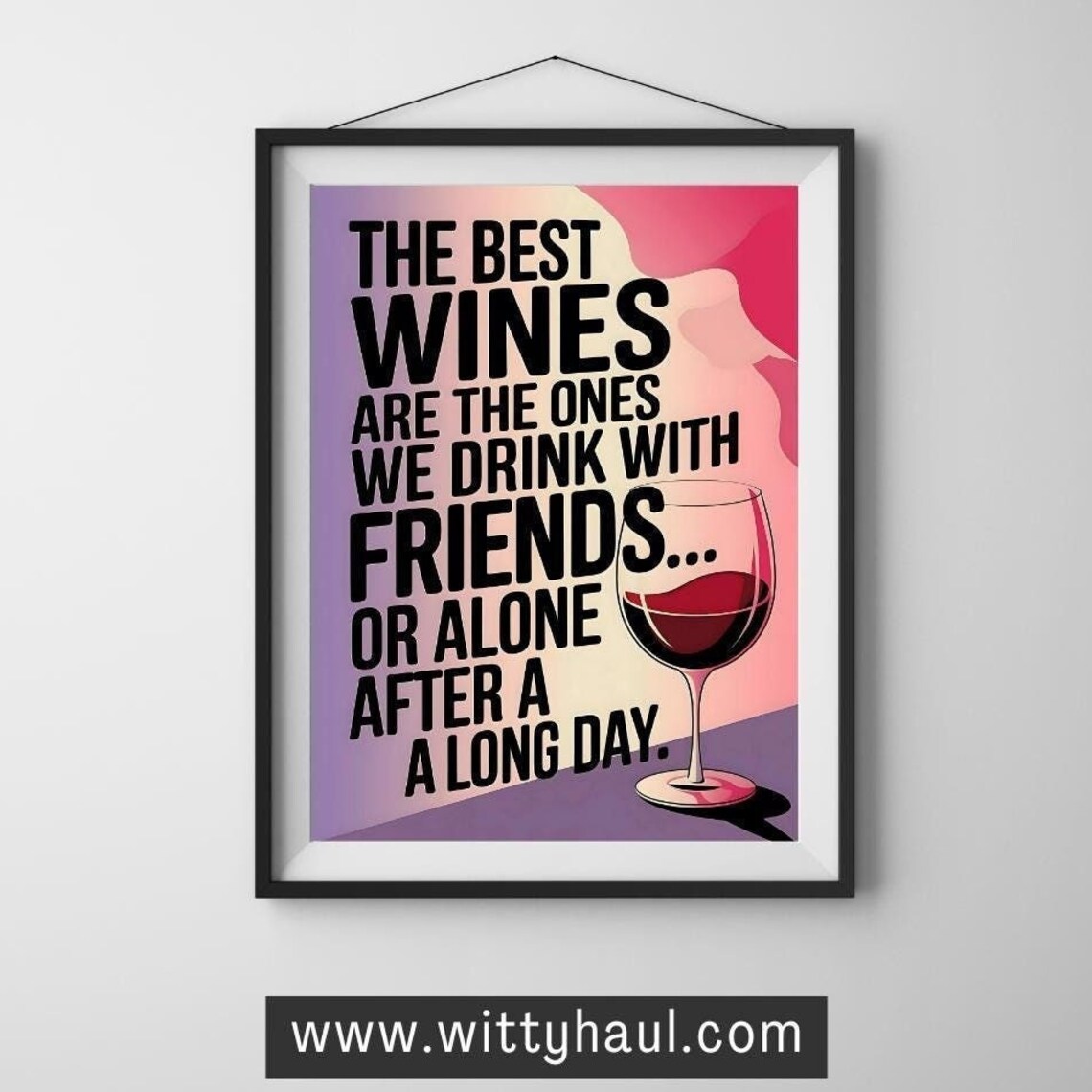 Wine Print, Modern Wine Poster