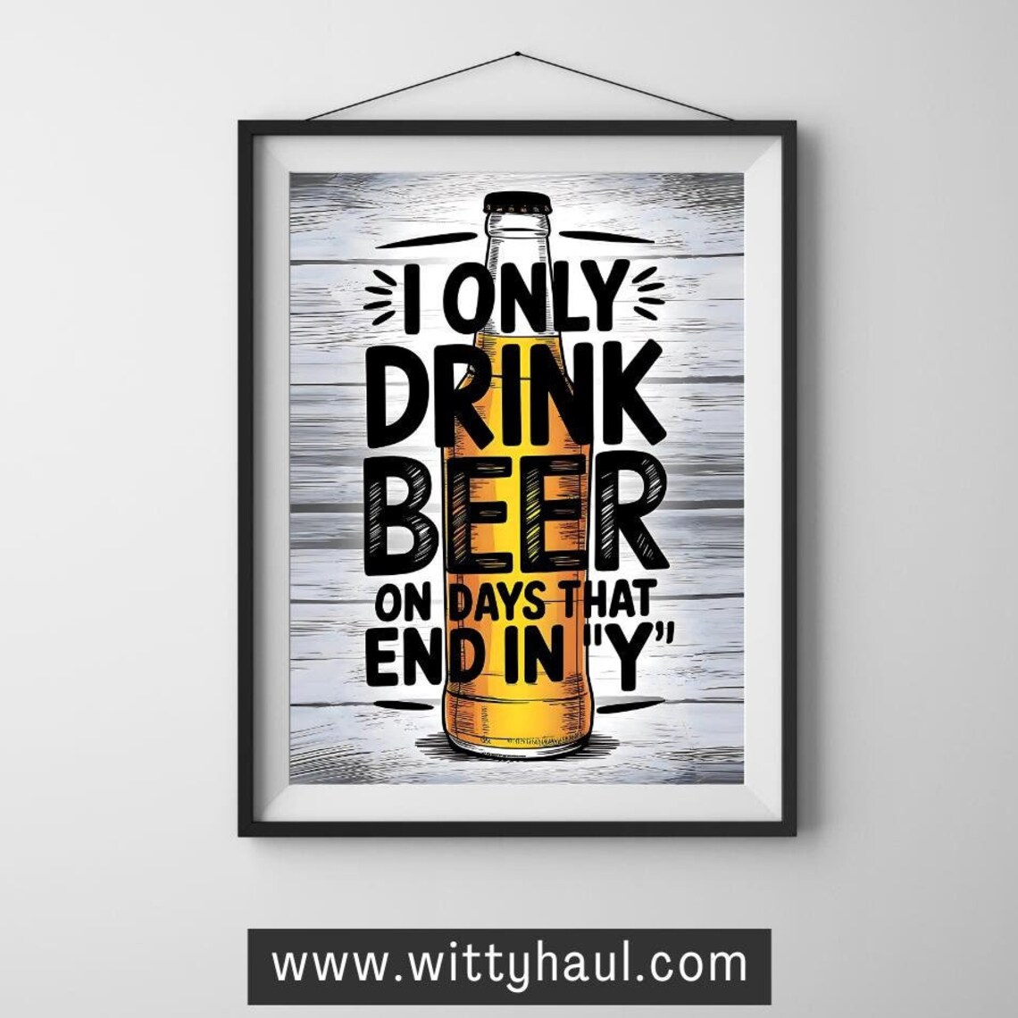 Beer Humour, Funny Beer Jokes, Poster Print
