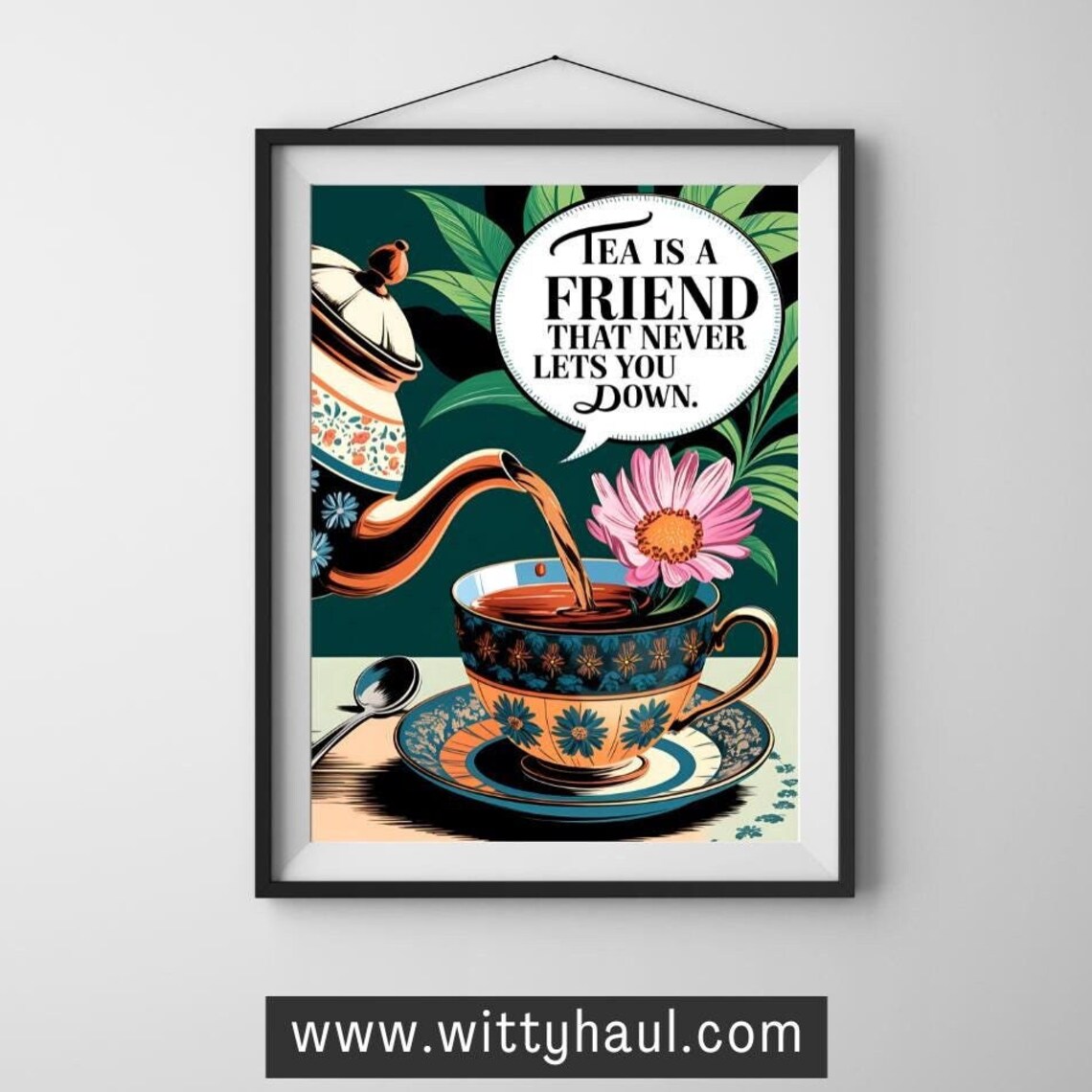 Tea Wall Art, Tea Humour Dining Room Decor