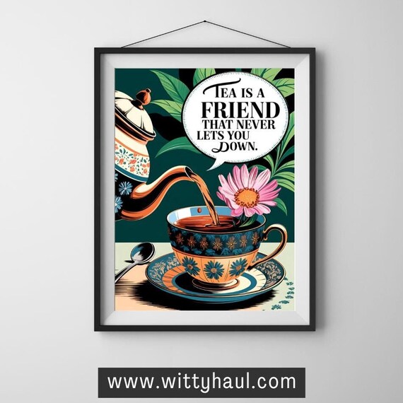 Tea Wall Art, Tea Humour Dining Room Decor