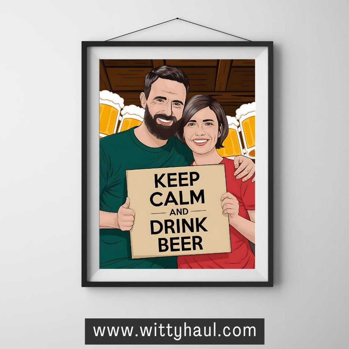 Beer Humour, Funny Beer Jokes Art Print