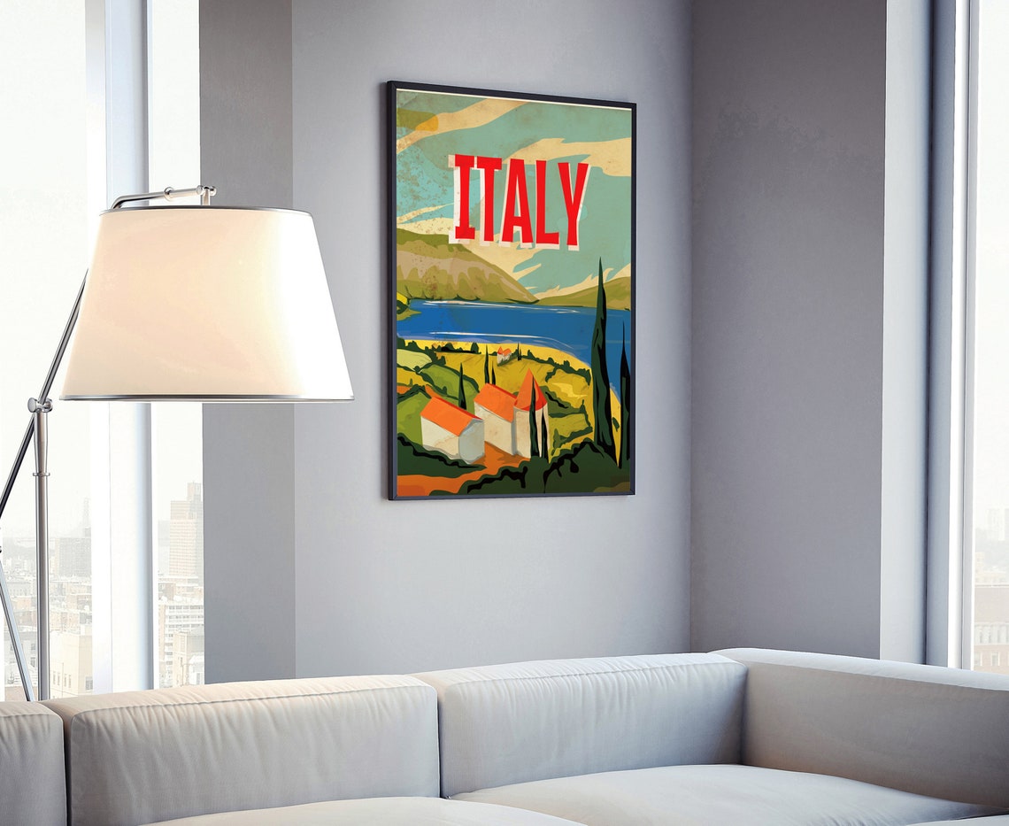 Italy Travel Poster Italy Cityscape And Landmark Poster Wall Art Home Wall Art Office Wall Decoration Housewarming Gifts Poster Print - Image 4