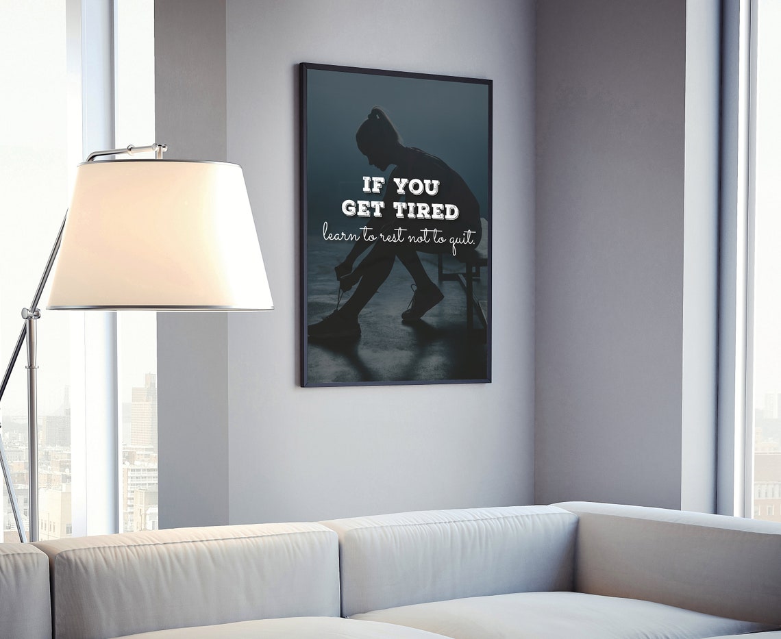 Gym Wall Art Gym Poster Gym Quote Gym Dcor Home Gym Home Gym Dcor Home Gym Poster Inspired Poster Fitness Dcor Motivational Quote - Image 4