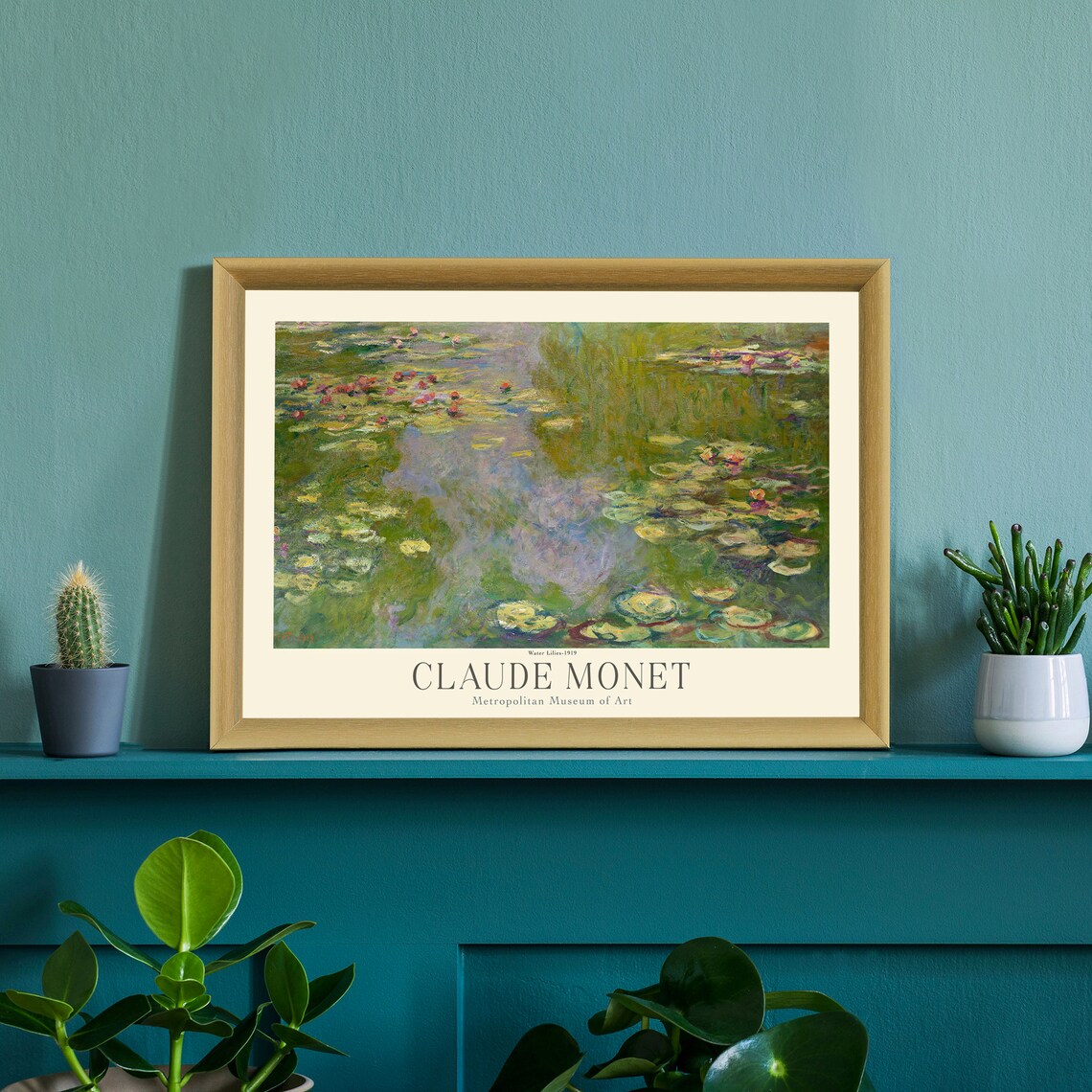 Claude Monet Water Lilies 1919 Impressionist Museum Exhibition Art Poster - Image 3
