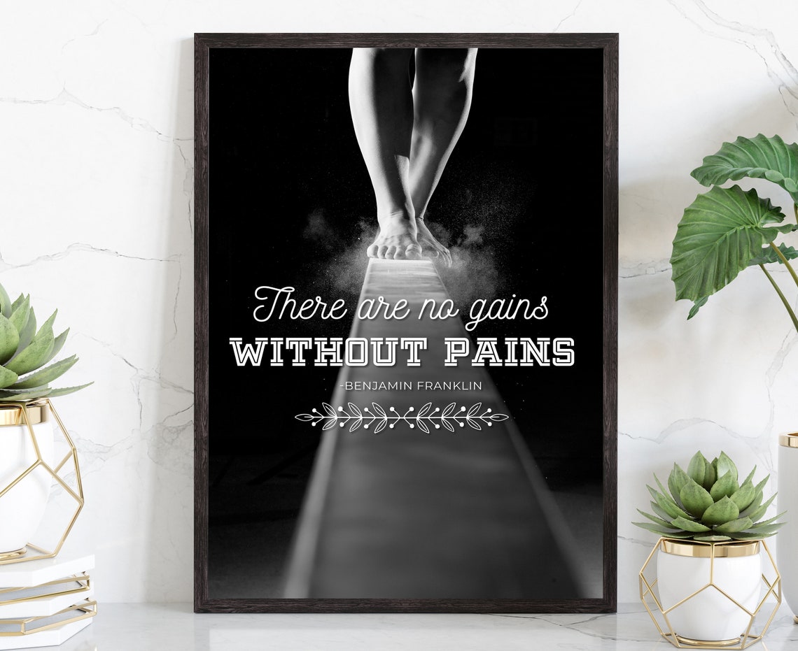 Gym Wall Art Gym Poster Gym Quote Gym Dcor Home Gym Home Gym Dcor Home Gym Poster Benjamin Franklin Fitness Art Motivational Quote