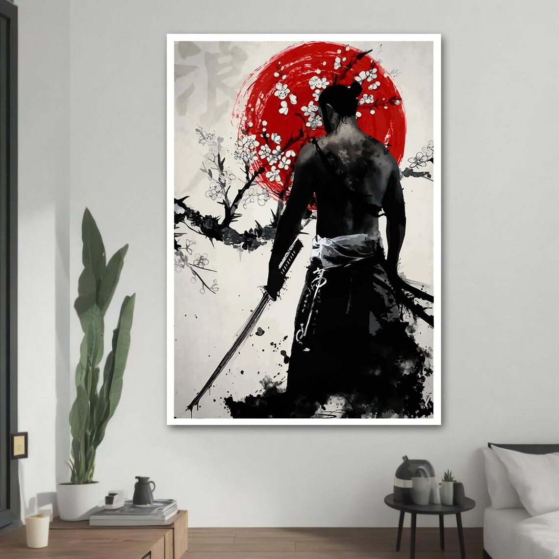 Samurai Warrior, Japanese Home Decor Art Print - Image 2