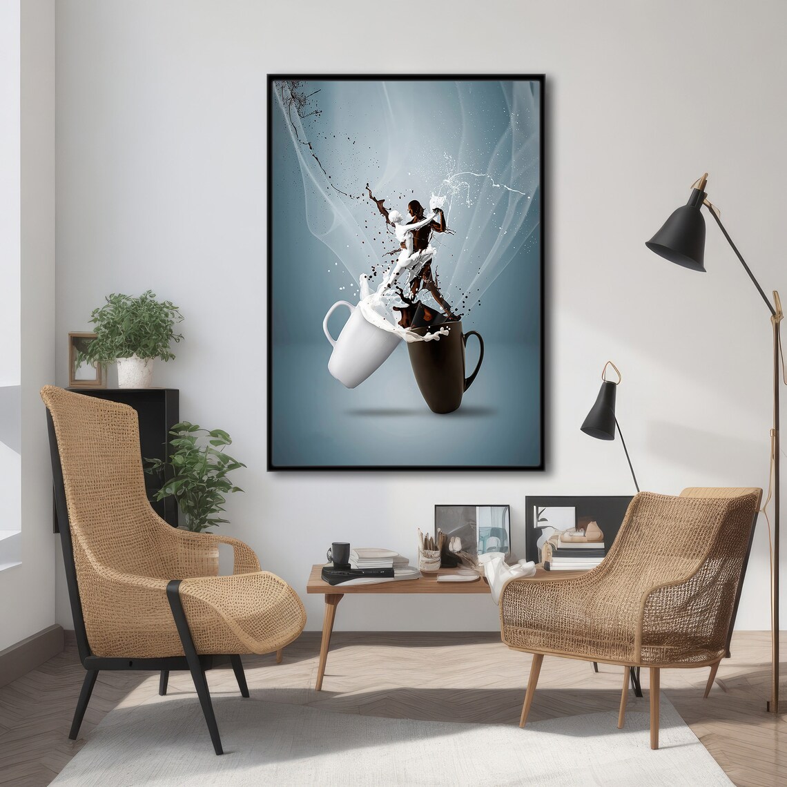 Coffee And Milk Splash Dance, Modern Kitchen Decor - Image 5