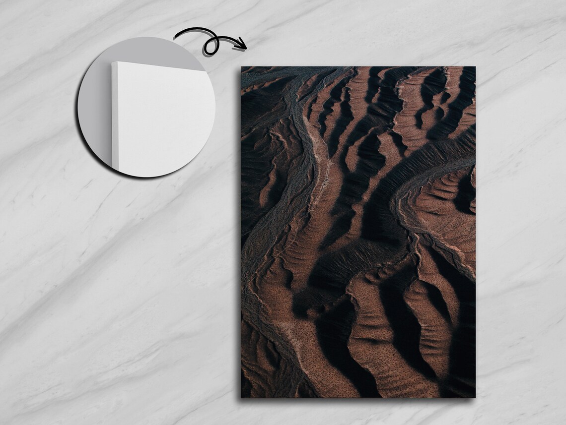 Volcanic Desert Sands, Desert Landscape Art Print