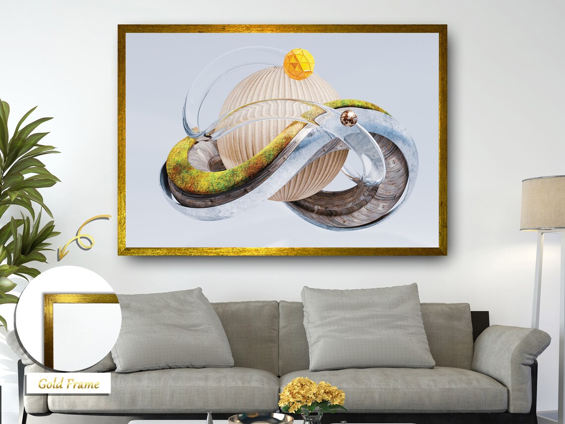 Abstract Cosmos, Otherworldly Mixed Media Art - Image 4
