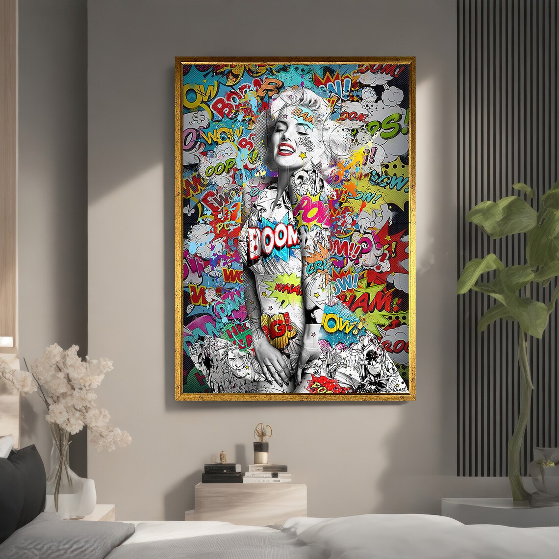 Graffiti Art Pop Art Collage, Urban Decor Gift - Image 5