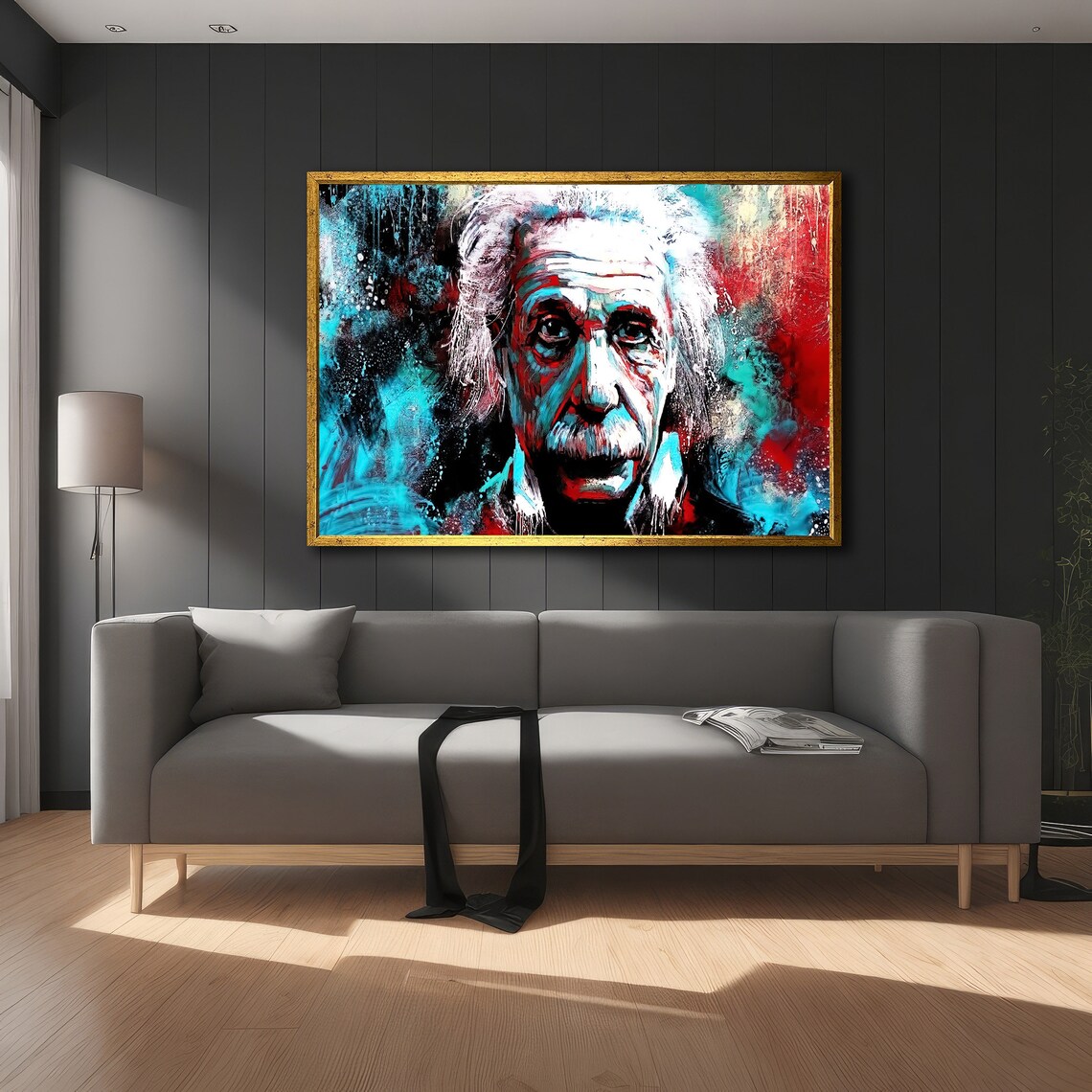 Albert Einstein Pop Art Print, Pop Culture Decor - Image 2