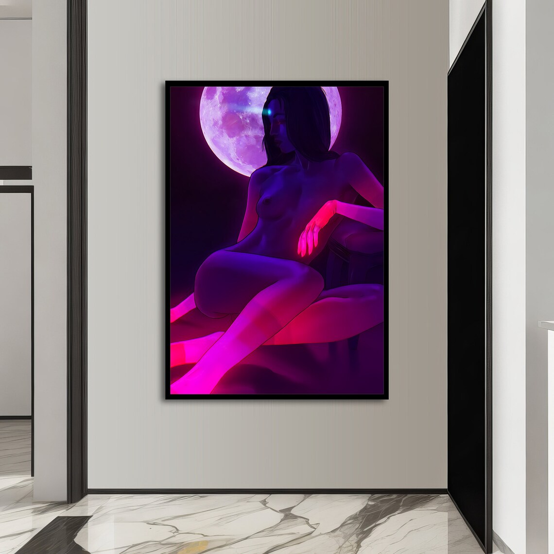 Moonlit Seduction - Traditional Travel Poster - Image 4