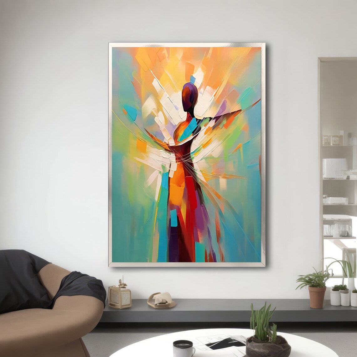 Abstract Dance Modern Ballet Dancer, Home Decor - Image 3