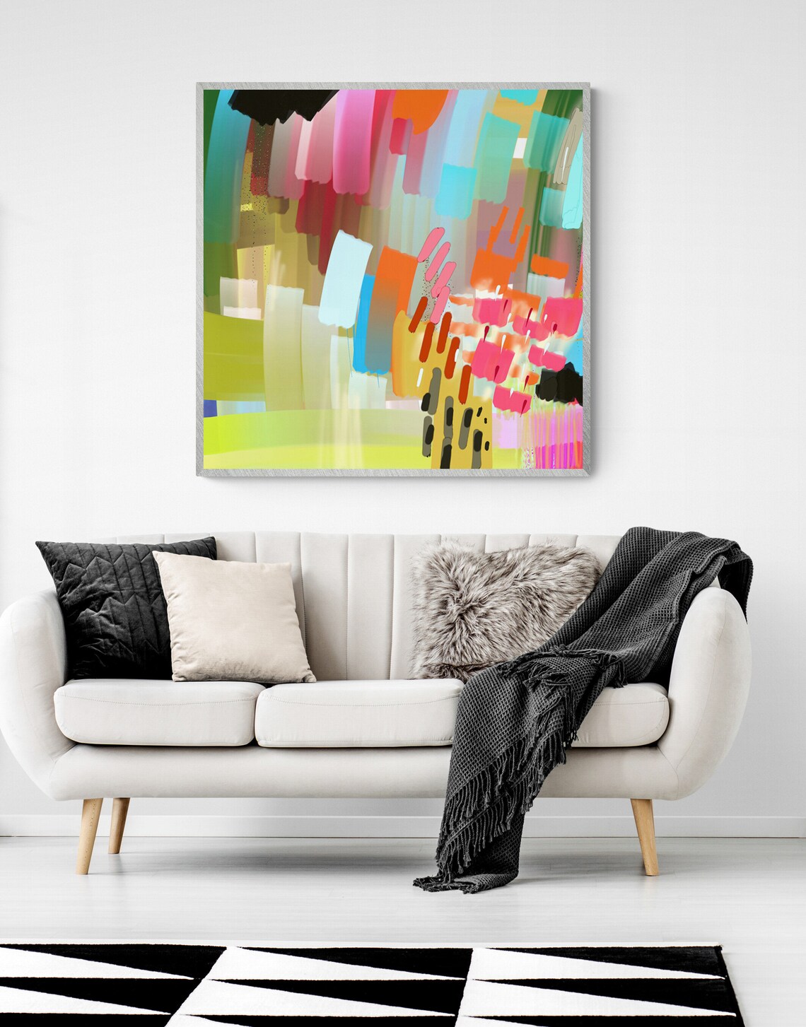 Modern Abstract Colorful Multicolor Art Print - Image 5