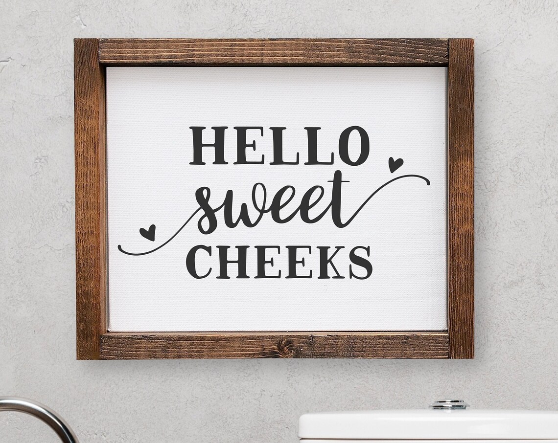 Hello Sweet Cheeks Modern Farmhouse Art Print