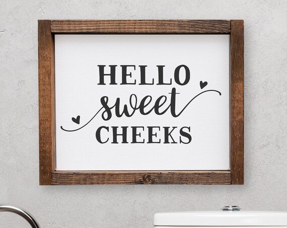 Hello Sweet Cheeks Modern Farmhouse Art Print