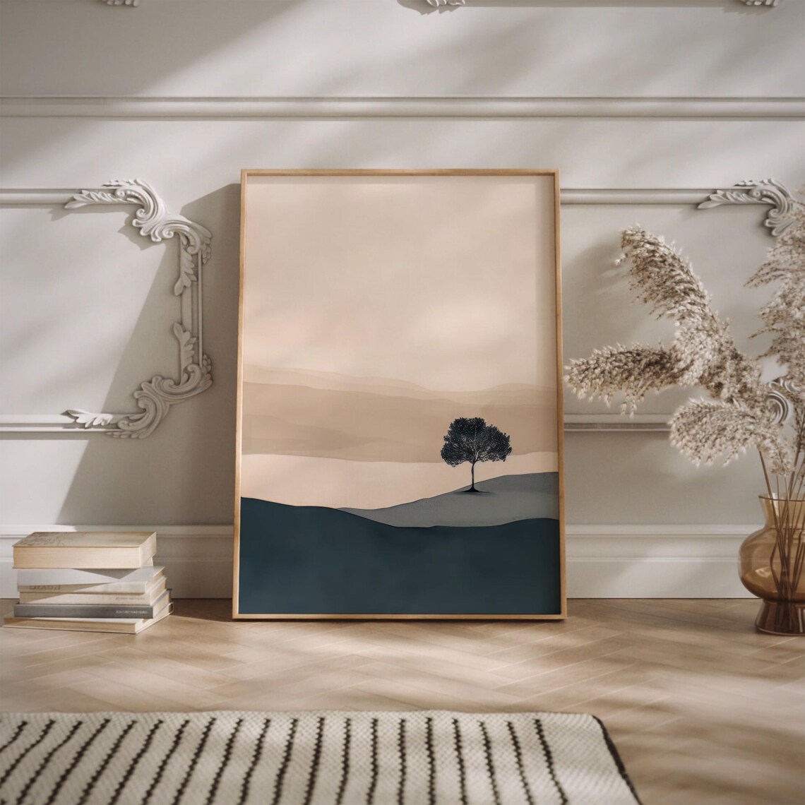 Japandi Lone Tree Art Print, Minimalist Nature - Image 2