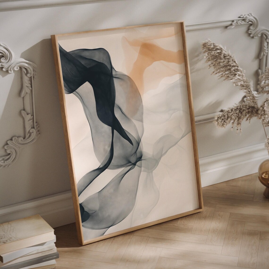 Japandi Abstract Minimalist Ink Print, Zen Decor - Image 3