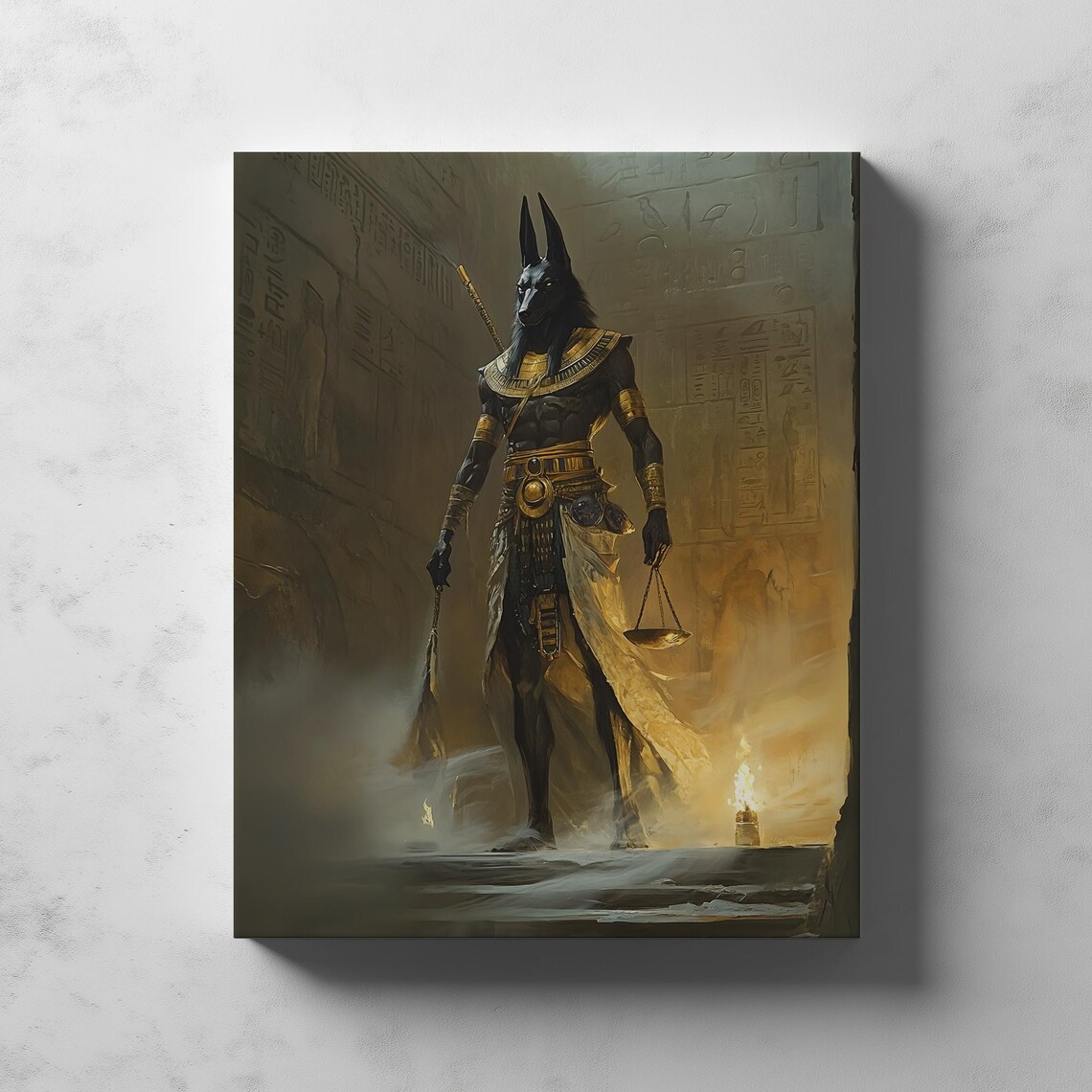 Anubis Egyptian God of the Afterlife Golden Tomb Mythology Poster - Image 2