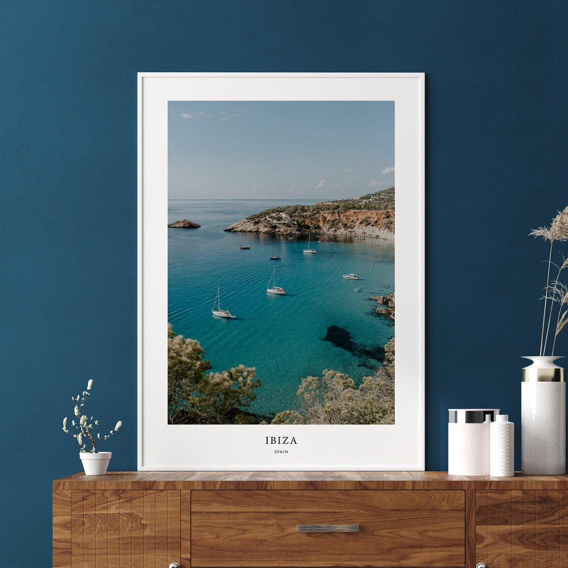 Real Photo Ibiza Print European Wall Art Spain Poster Ibiza Island Photography Home Decor Wall Hanging European Travel Souvenir