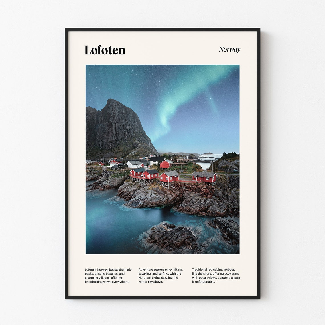 Lofoten Print Norway Poster Lofoten Wall Art Lofoten Art Print Lofoten Artwork Lofoten Photo Lofoten Travel