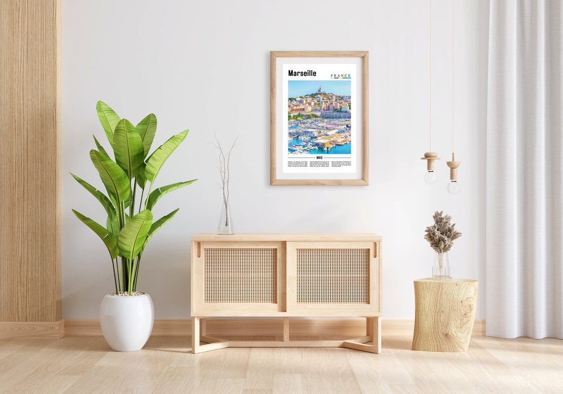 Marseille Print Marseille Poster Marseille Wall Art Oil Painting Poster Colorful City Print City Artwork Travel Artwork Travel Wall Art - Image 3