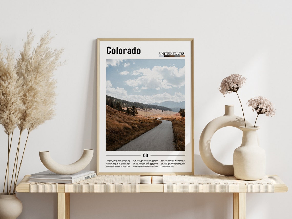Colorado Print Colorado Poster Colorado Wall Art United States Photo United States Poster United States Print Travel Poster - Image 3