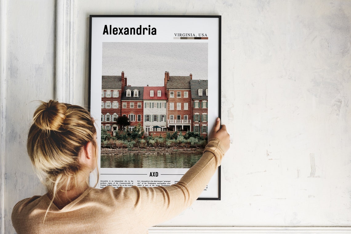 Alexandria Poster Alexandria Print Alexandria Wall Art United States Photo United States Poster United States Print Travel Poster - Image 2