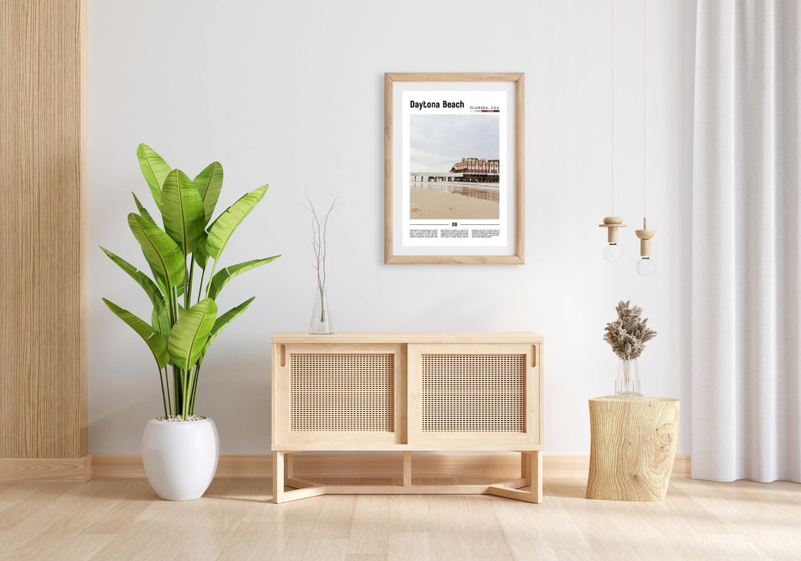 Daytona Beach Print Daytona Beach Poster Daytona Beach Wall Art Oil Painting Poster City Print City Artwork Travel Artwork Travel Art - Image 3
