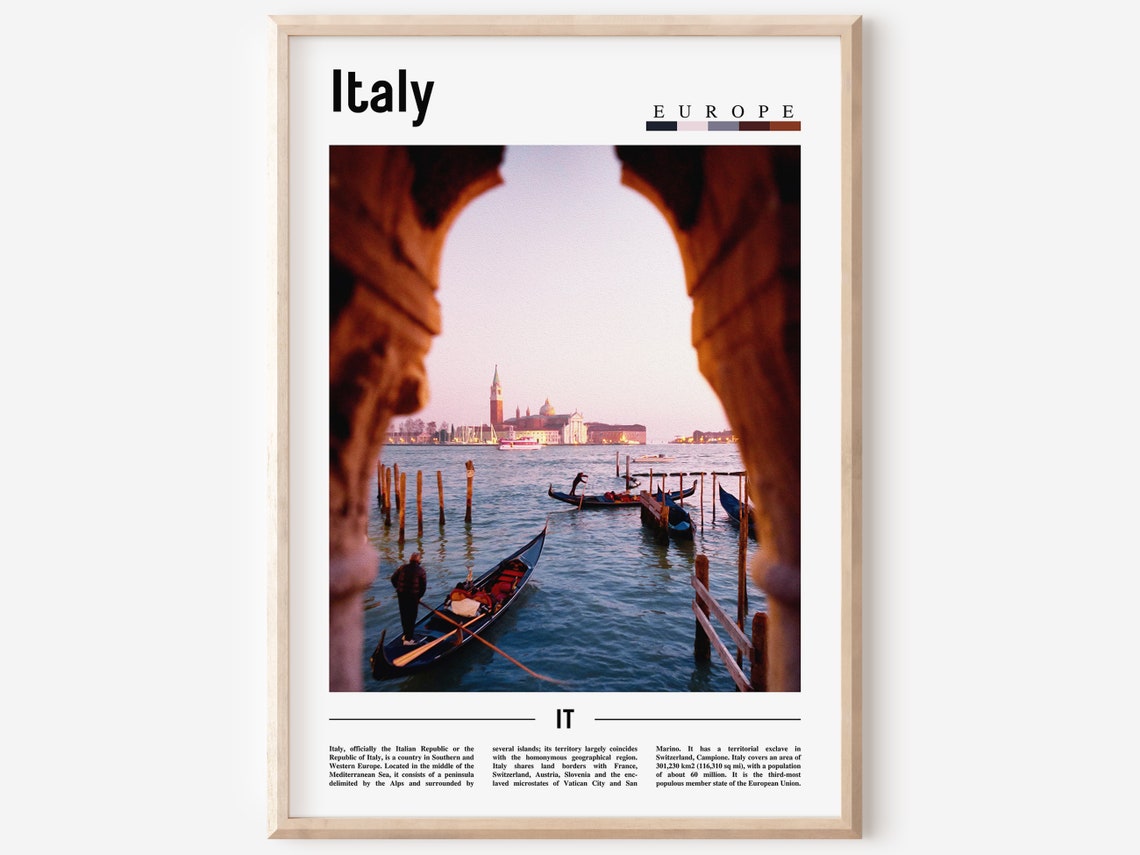 Italy Poster Italy Print Italy Wall Art Italy Photo Italy Poster Italy Print Italy Wall Art Minimal Travel Poster