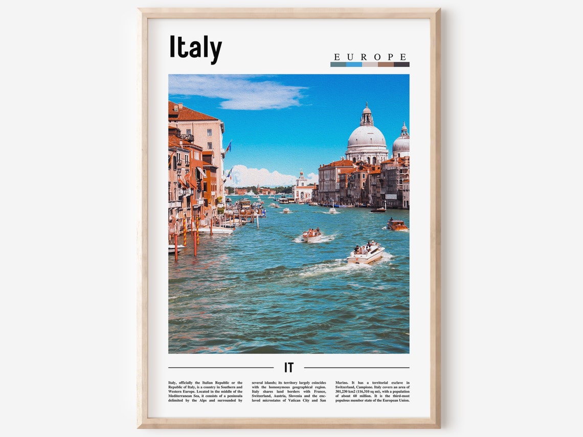 Italy Poster Italy Print Italy Wall Art Italy Photo Italy Poster Italy Print Italy Wall Art Minimal Travel Poster