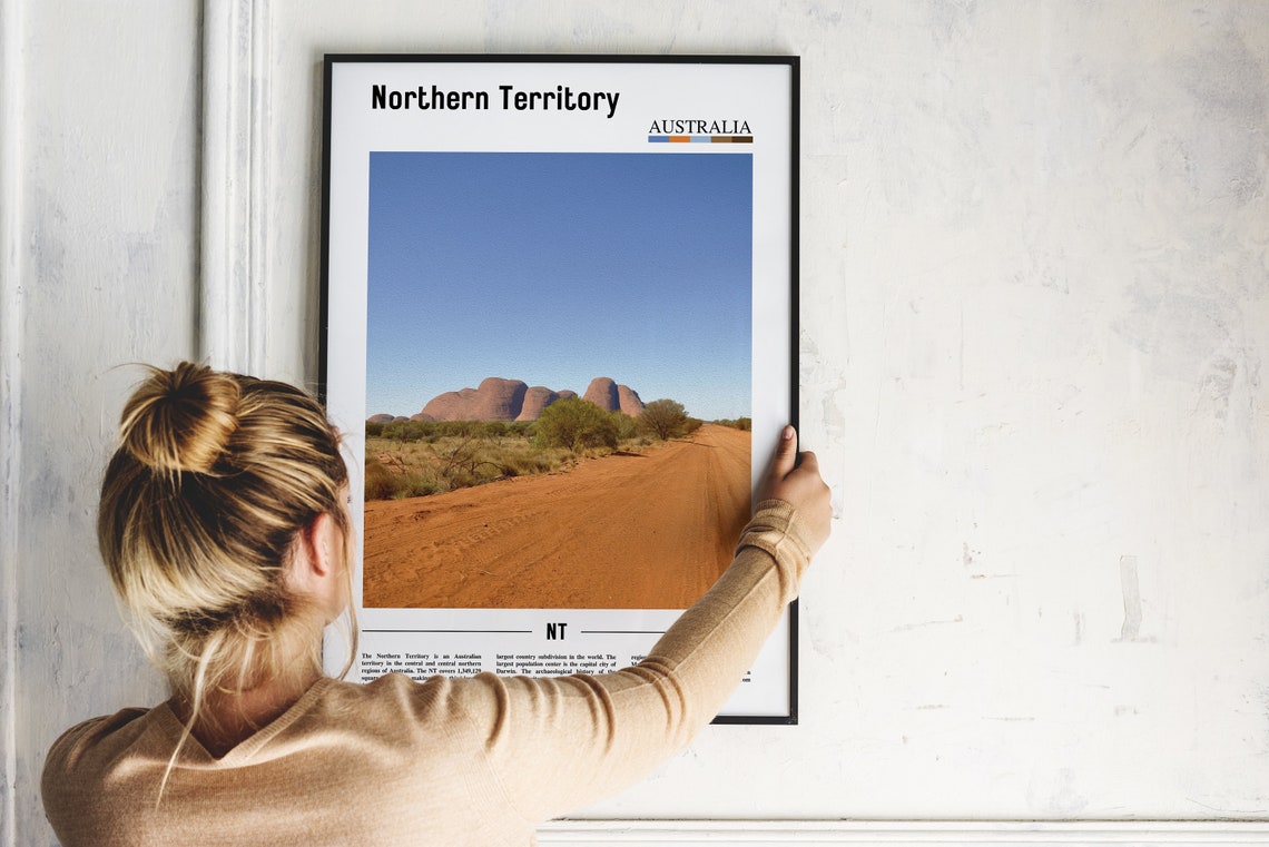 Northern Territory Australia Red Dirt Road Desert Outback Poster - Image 2