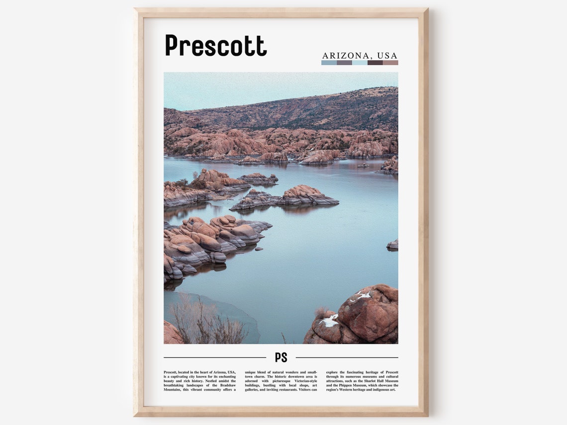 Prescott Poster Prescott Print Prescott Wall Art United States Photo United States Poster United States Print Travel Poster