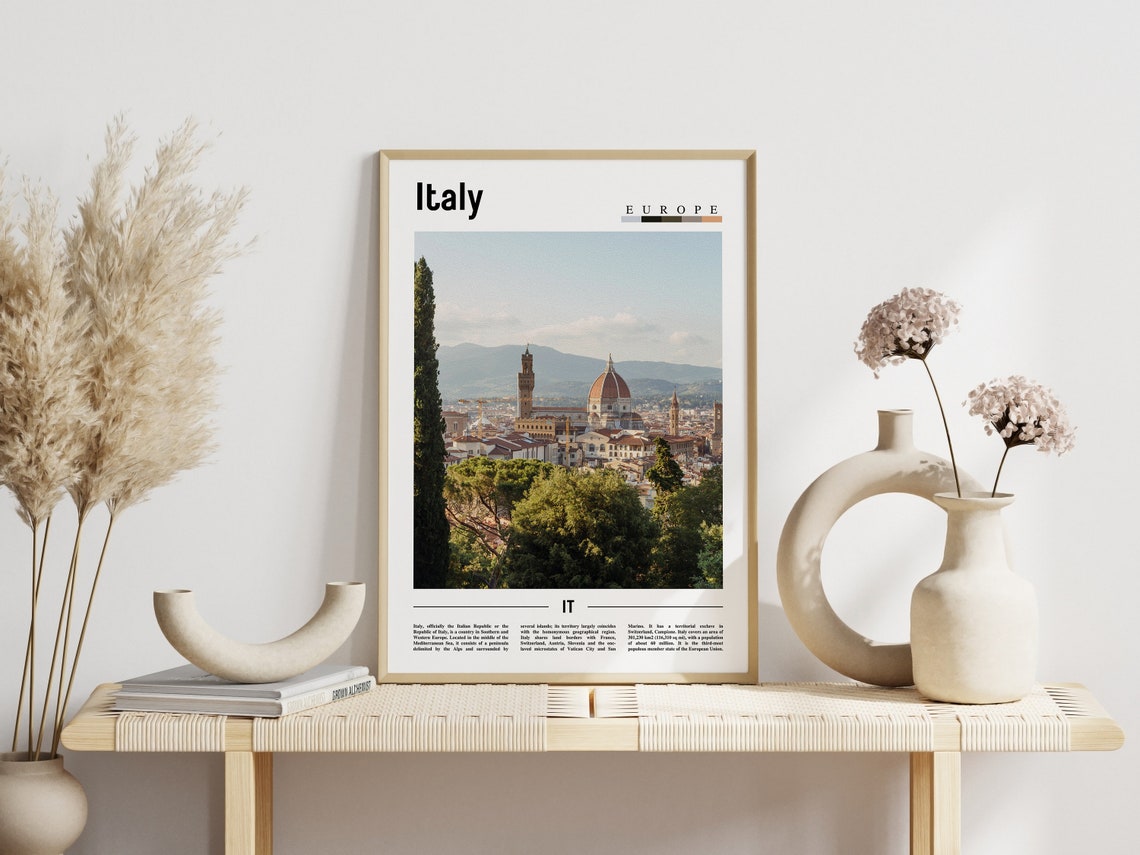 Italy Florence Duomo Cathedral Skyline Sunset Photo Travel Art Poster - Image 3