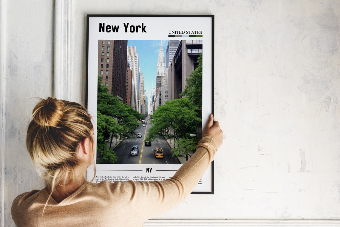 New York Poster New York Print New York Wall Art United States Photo United States Poster United States Print Travel Poster - Image 2