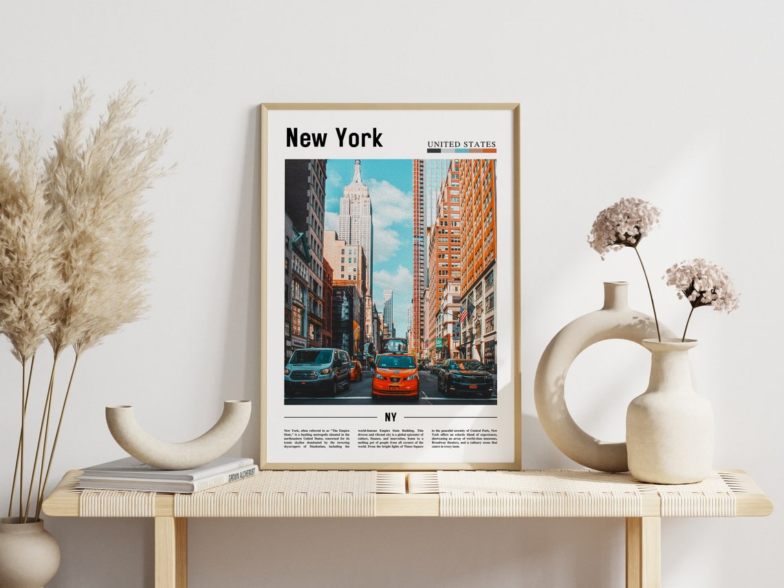 New York City Empire State Building Manhattan Street View Poster - Image 3