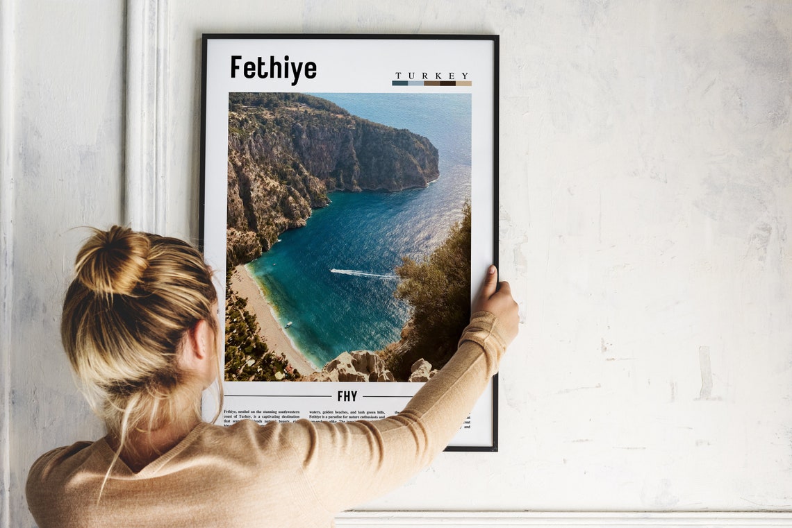 Fethiye Poster Fethiye Print Fethiye Wall Art Europe Photo Europe Poster Europe Print Travel Poster - Image 2