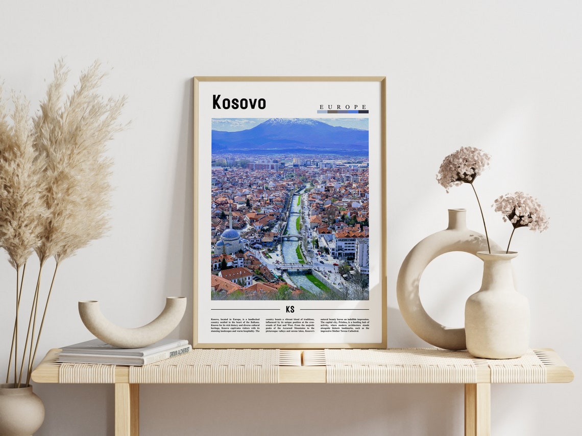 Kosovo Poster Kosovo Print Kosovo Wall Art Europe Photo Europe Poster Europe Print Travel Poster - Image 3
