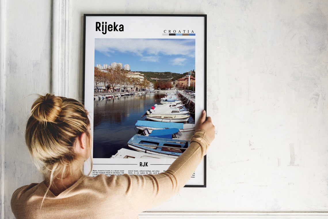 Rijeka Poster Rijeka Print Rijeka Wall Art Europe Photo Europe Poster Europe Print Travel Poster - Image 2