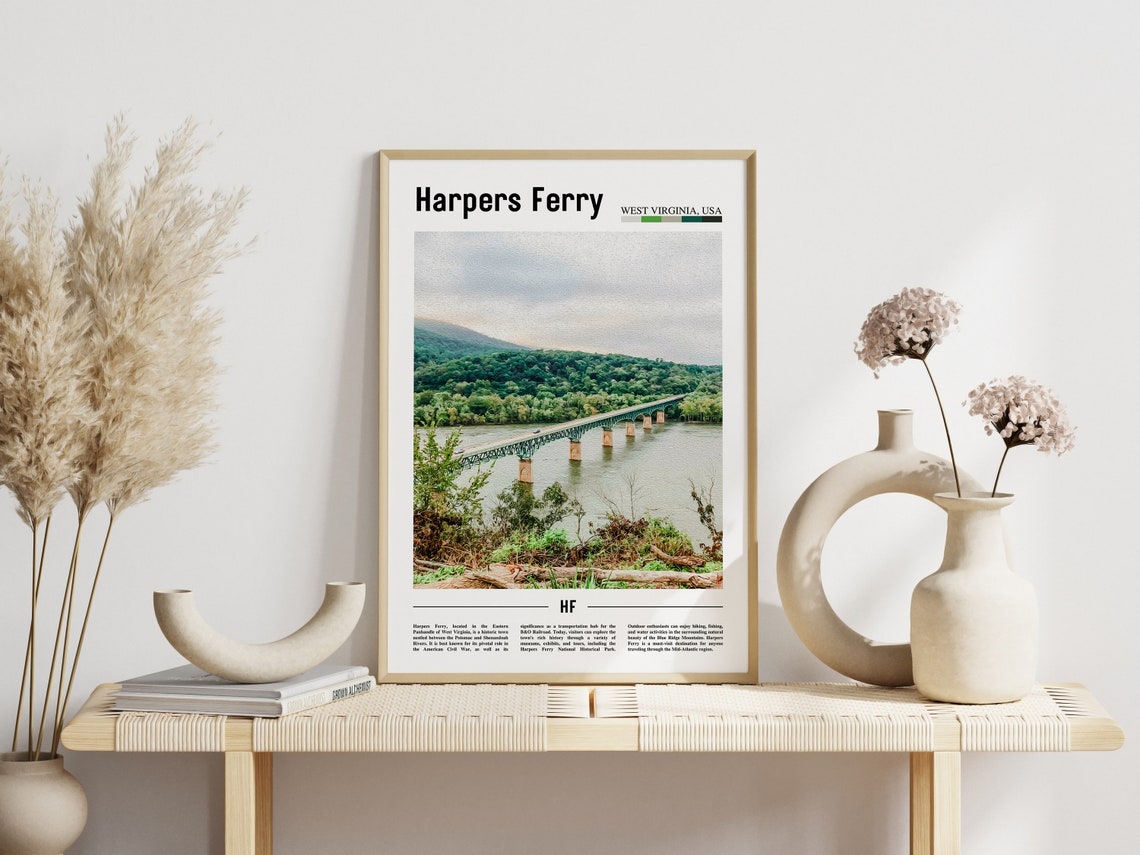 Harpers Ferry Poster Harpers Ferry Print Harpers Ferry Wall Art United States Photo United States Poster United States Print - Image 3