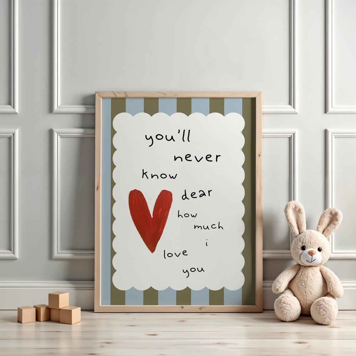 Youll Never Know Dear Quote Art Print for Kids Room - Image 3