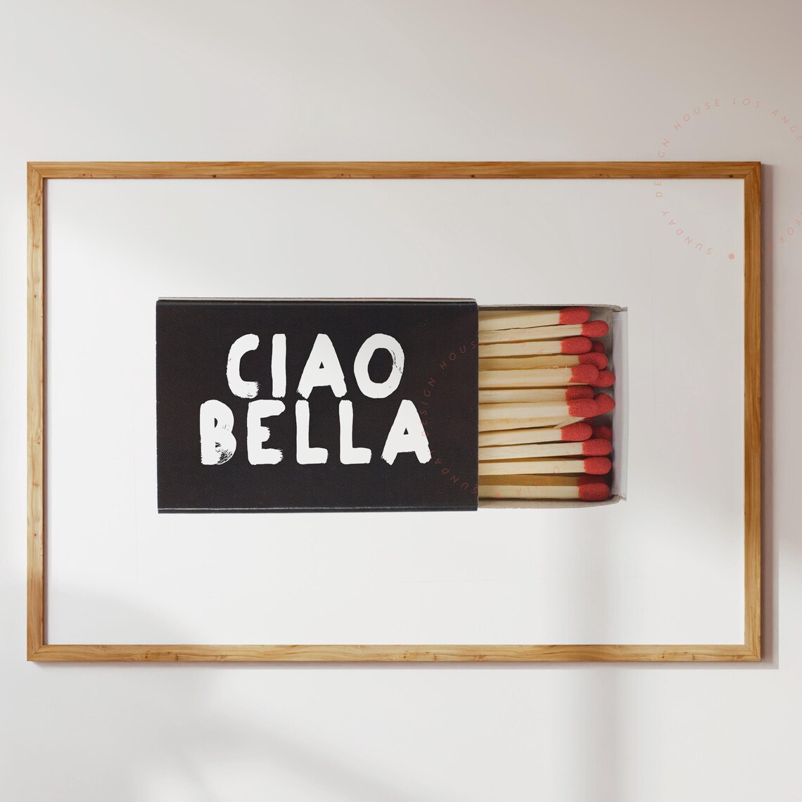 Ciao Bella Quote Art Print, Typography Poster