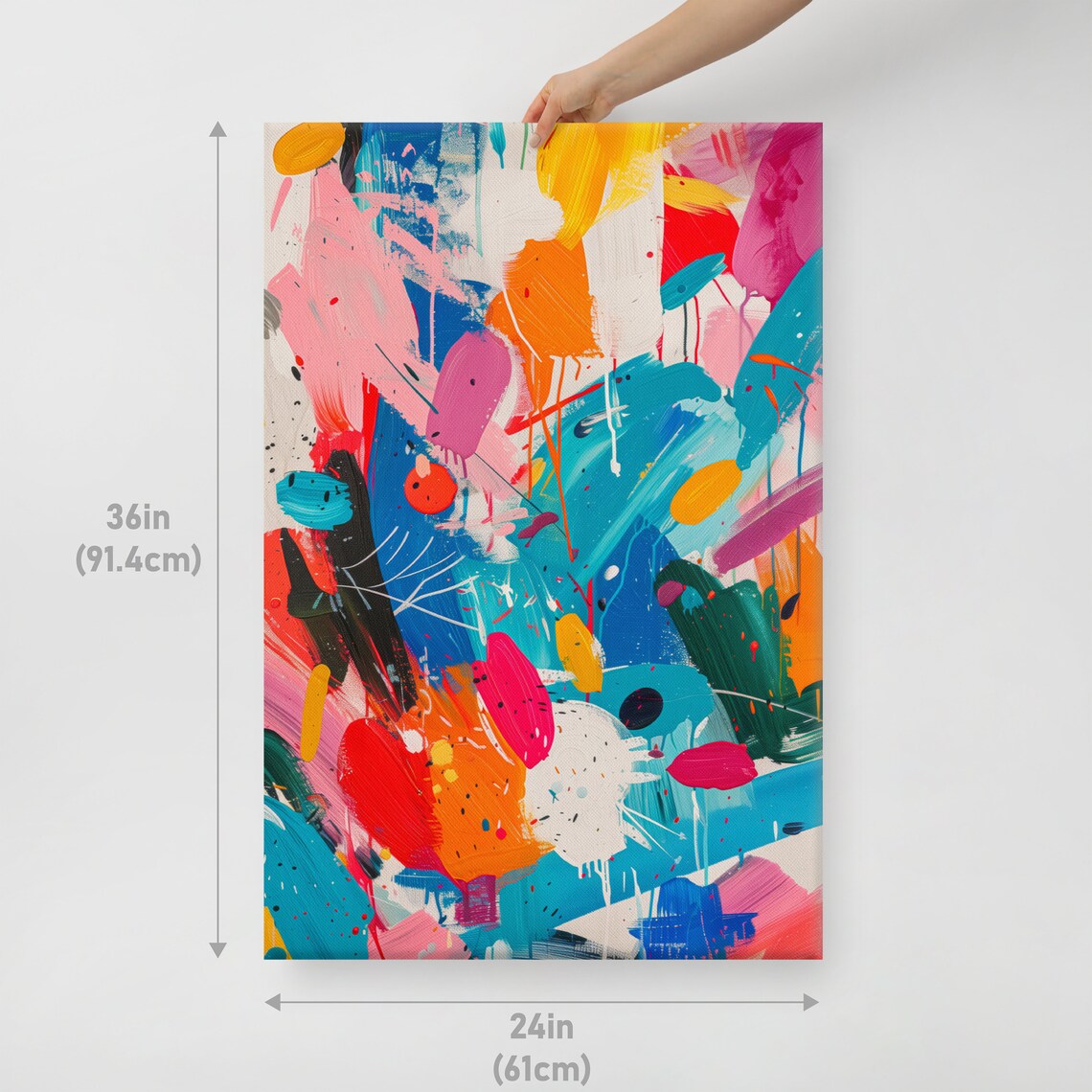 Abstract Expressionism, Modern Art Splash Pattern - Image 5