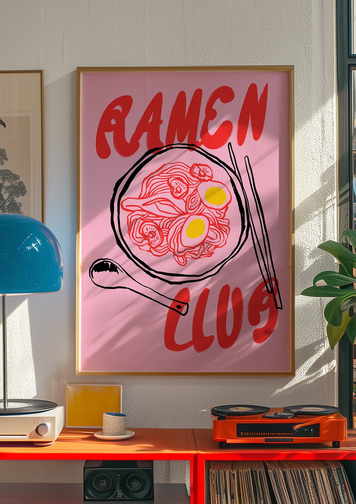 Ramen Lover Club Art Print, Japanese Kitchen Decor - Image 2